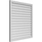 Ekena Millwork Vertical Surface Mount PVC Gable Vnt: Non-Functional, w/2"W x 1-1/2"H, Brickmould Frame, 38"W x 42"H GVPVE38X4202SN - alternate 2